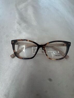 Prada Women's Tortoiseshell Frame Optical Glasses - Brown & Beige